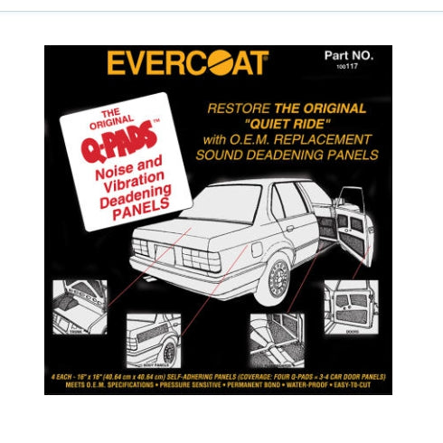 EVERCOAT Q-pads, 12″ x 12″ (#100116)