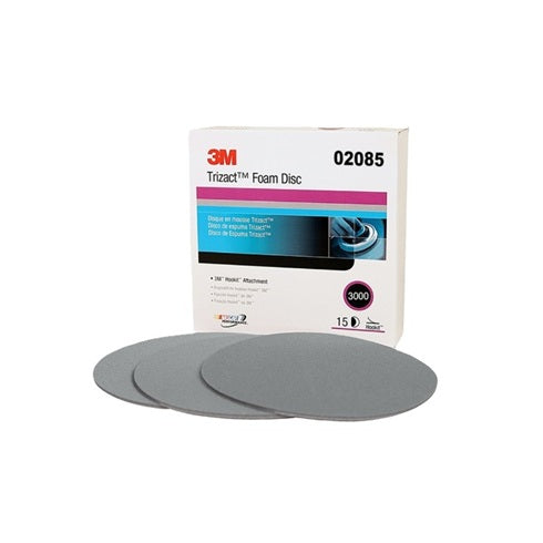 3M  02085 Trizact™ Hookit™ Foam Disc 6" P3000